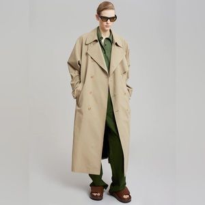 NWT The Frankie Shop Umi belted trench coat Unisex The Row Toteme Khaite Aritzia